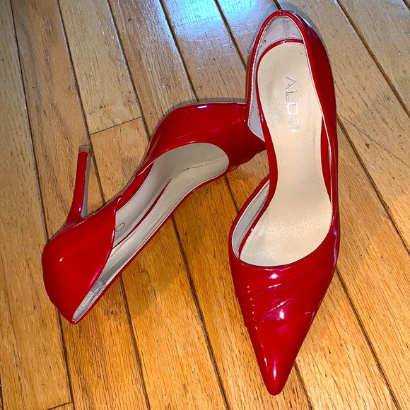 Red Patent Leather Pumps Aldo